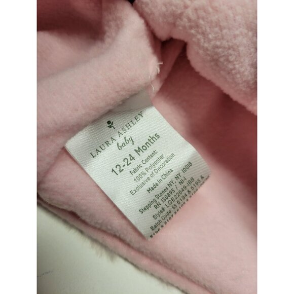 NWT 12-24 mo Hat & Mitten Set, Fluffy Fuzzy Rainbow Laura Ashley New - Picture 9 of 12